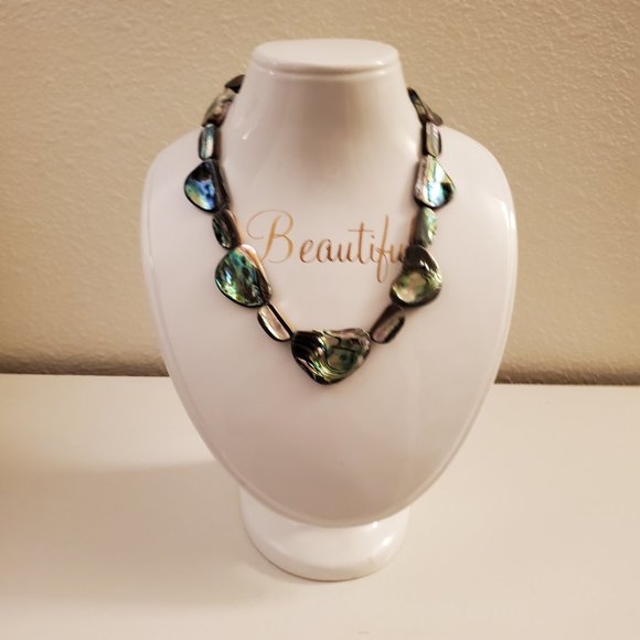 COPY - Tahitian Handcrafted Mother of Pearl Necklace - Picture 1 of 5